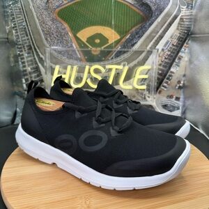 Oofos Oomg Sport LS Low Black/White Men’s Sz 10.5